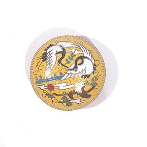 Vintage Enamel Mini Trinket Pill Box